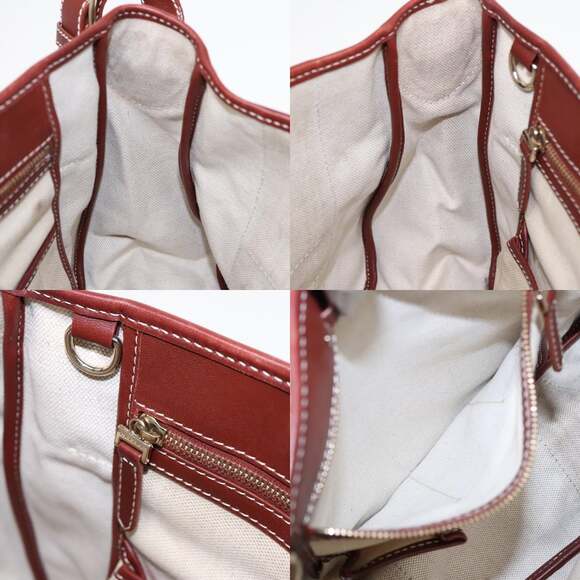 CELINE C Sulky Shoulder Bag Pvc Gray Brown Gold - Picture 12 of 13